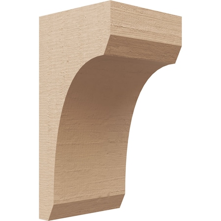 Ekena Millwork 4"W x 4"D x 8"H Wide Legacy Rough Cedar Woodgrain TimberThane Corbel, Primed Tan CORUR04X04X08LGYRCPR